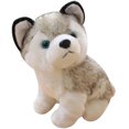 thumbnail image 1 of Muñeca de peluche con simulación de husky de 18 cm en estilo anime, 1 of 1