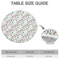 thumbnail image 6 of White Christmas Icon Pattern Round Fitted Tablecloth with Elastic Edge,Dining Table Cover Waterproof,Outdoor Round Tablecloth for Camping,Dining,Indoor and Outdoor, 6 of 7