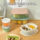 thumbnail image 2 of Advancent Organizador de refrigerador, caja apilable para lavar frutas y verduras, cajón de doble capa, contenedor separado, ensaladera Organizadores de utensilios de cocina Rosado Advancent HA009436-03, 2 of 6
