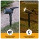thumbnail image 2 of Focos Solares LED de 9 LED para Exteriores, Luces Solares para Paisajes, IP65, Resistentes Al Agua, Brillo Ajustable para Jardín, Patio, Luz, 2 of 5