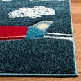 thumbnail image 4 of Safavieh Carousel Kids Collection CRK167N Airplane Nursery Playroom Area Rug, 6'7" x 6'7" Square, Navy / Ivory, 4 of 4