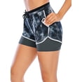 thumbnail image 2 of KingShop Workout Yoga Shorts for Women 2 in 1 Running Yoga Shorts Sport Shorts with Pockets, 2 of 5
