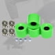 thumbnail image 5 of Ruedas de patineta longboard de 60 mm, 78 A, con rodamientos, juego de 4, ruedas de repuesto Cubierta de oro verde, 5 of 9