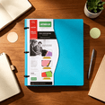 thumbnail image 4 of US Standard Plastic 3 Ring Binder, Flexible Notebook Binder for Office School Paper and Document Arrangement (Blue), 4 of 5