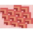 thumbnail image 1 of Ahgly Company Machine Washable Indoor Rectangle Transitional Light Salmon Pink Area Rugs, 2' x 3', 1 of 7