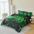 thumbnail image 5 of ZRNBAST Gamer Bedding Set Twin Size 7 Pieces Green Game Console Bed in A Bag Game Theme Kids Comforter Set for Boys Girls Teen 3D Green Fire Gamepad Gaming Bedroom Collections(Green,Twin), 5 of 8