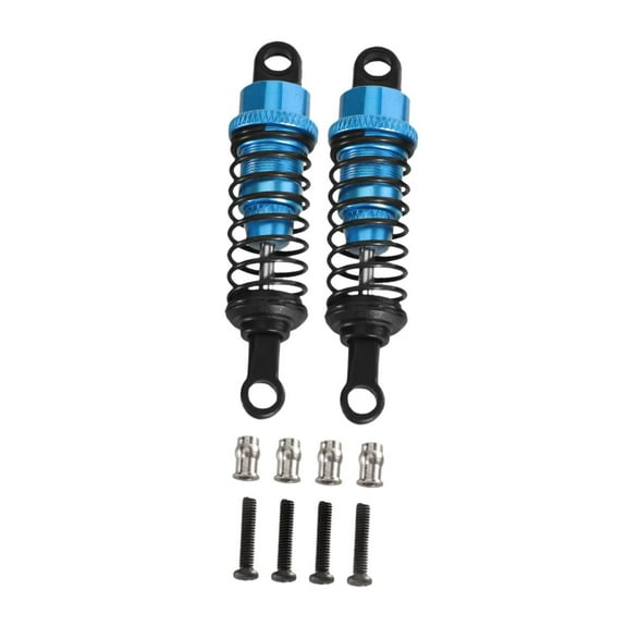 MERIGLARE 4x Shock Absorbers 1/12 1/16 Scale Metal Replacement Sturdy Upgrade Parts 55mm Dampers RC Shocks for D90 MN82 MN98 MN99S C24 , Blue