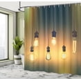 thumbnail image 5 of Ambesonne Retro Shower Curtain, Modern Vibrant Art, 69"Wx75"L, Yellow Green, 5 of 5