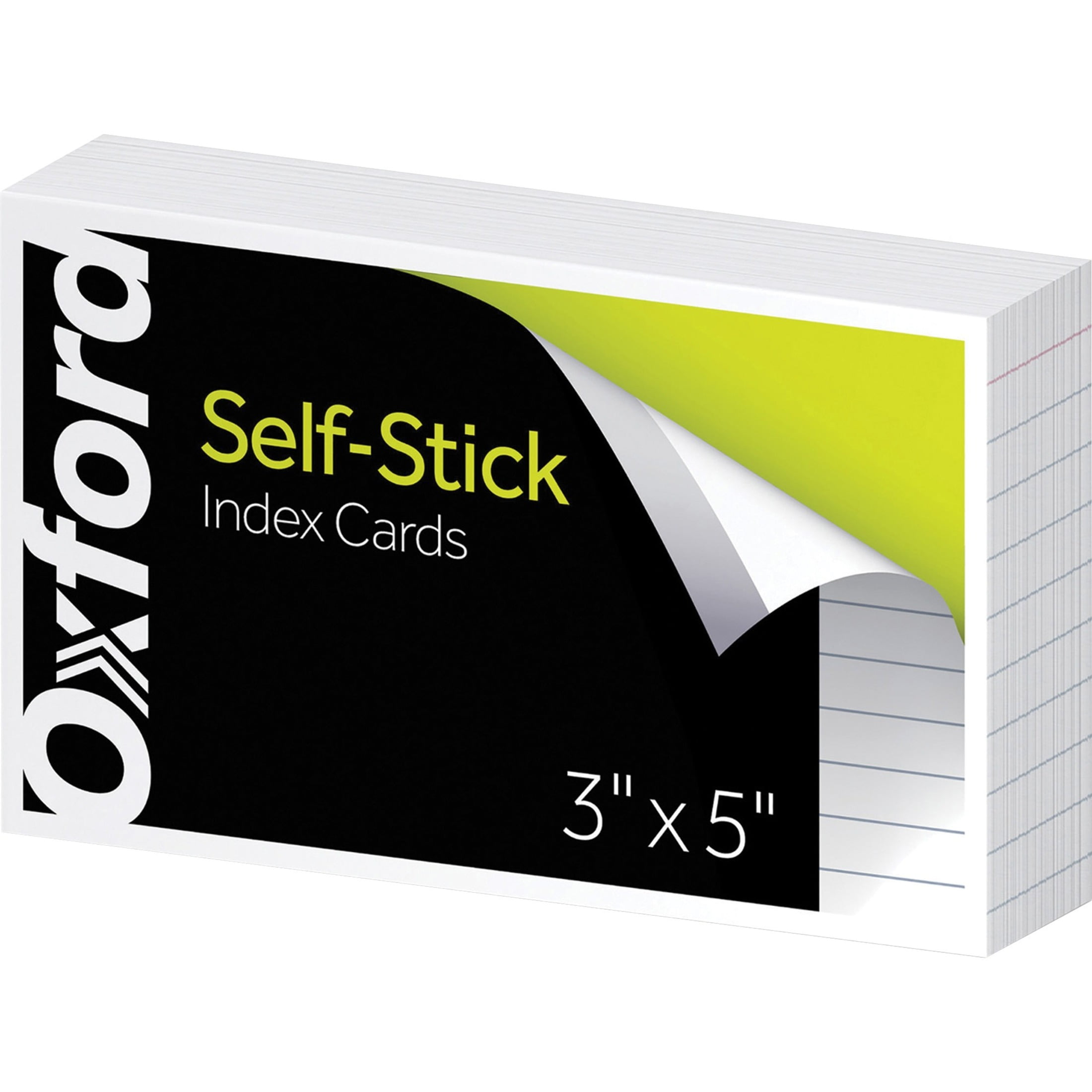 Oxford, OXF61100, SelfStick Index Cards, 100 / Pack