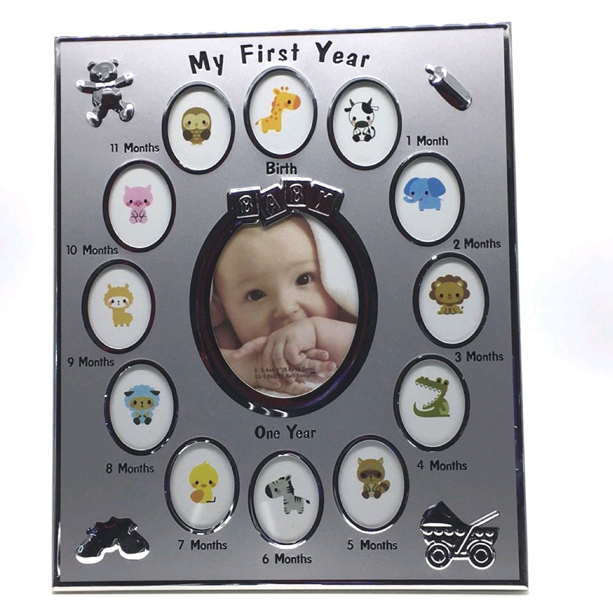lipiny Baby Photo Frame My First Year Picture 12 Months Frame Kids Birthday Gift Home Decoration Family Ornaments 