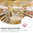 thumbnail image 3 of OULII Transparent Plastic Shelf Dividers for Supermarkets Store Goods Separators with Stable Design, 3 of 8