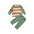 thumbnail image 3 of Qiylii Baby Boy’s Clothes Set Long Sleeve O neck Stripe Tops + Long Pants, 3 of 6