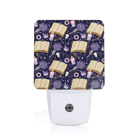 

Sigee Lavender Flowers for Night Lights Plug into Wall Dusk to Dawn Sensor Warm White Led Night Light 0.5W for Kid Hallway