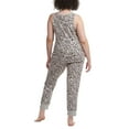 thumbnail image 4 of Karen Neuburger Women's 3-Piece Leopard Print Soft Pajama Lounge Set-Gray / 3X, 4 of 6