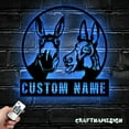 thumbnail image 3 of Craftnamesign Custom Funny Donkey Farmhouse Metal Wall Art LED Light, Donkey Farm Name Sign, 3 of 5