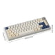 thumbnail image 3 of Teclado para juegos A66 inalámbrico 2,4G teclado inalámbrico Compatible con Bluetooth 4600mAh, 3 of 8