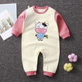 thumbnail image 2 of JUMEYU Baby Clothes Baby Boy Clothes Striped Baby Boy Fall Outfits Long Sleeve Newborn Boy Romper Infant Winter Bodysuit Jumpsuit 0 3 6 9 12 18 24 Months (Light Pink,Newborn), 2 of 4