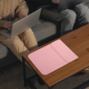 TEHAUX Cas de comprimés pour comprimés roses avec peau de mouton 1Pcs Retour à l'école