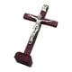 thumbnail image 3 of Cruz de madera Crucifijo Jesús Estatua Adorno Regalos religiosos Cruz de mesa católica borgoña, 3 of 9