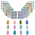 thumbnail image 4 of 12/24 hojas de pegatinas para uñas, plantillas de vinilo caladas, pegatinas para decoración de uñas, puntas para decoración de uñas, calcomanías para uñas, herramienta de manicura DIY al azar Adepaton 2035866-1, 4 of 8