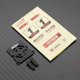 thumbnail image 3 of Asiento fijo de placa de acero duradera Tholdsy RCGOFOLLOW Negro, 3 of 6