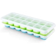 thumbnail image 2 of Paquete de 2 moldes para cubitos de hielo con silicona y tapa (paquete de 2), 2 of 8