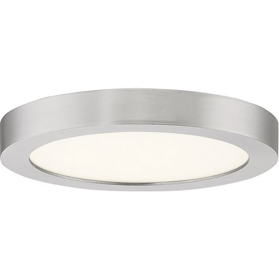 7.5 inch 12W 1 Led Flush Mount-Brushed Nickel Finish Bailey Street Home 71-Bel-2749183