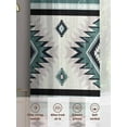 thumbnail image 6 of Turquoise Boho Sheer Curtains 84 Inch Length 2 Panels Set for Living Room/Bedroom, Southwestern Ethnic Aztec Retro Geometric Curtain Sheers Drapes Rod Pocket Curtains Window Treatment Set 52''x84''x2, 6 of 7