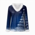 thumbnail image 4 of Towmus Merry Christmas Sweatshirts for Women Trendy V Neck Long Sleeve Xmas Tree Graphic Print Tops, 4 of 4