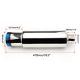 thumbnail image 3 of Car Exhaust Burnt Muffler with 2.5 Inch Inlet 4 Inch Outlet 18.5 Inch Length Universal Fitment on Most Cars Sedans Trucks, 3 of 7