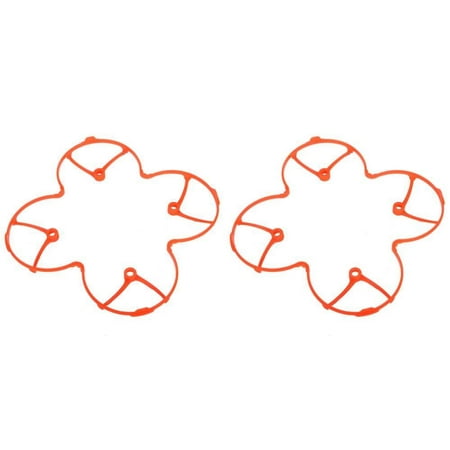 HobbyFlip Protection Cover Guard Orange Trainer Body Shield H107-A17 Compatible with Hubsan X4 H107L 2 Pack
