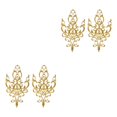 thumbnail image 4 of Justharion Exquisite Embroidery Patch for Cosplay Costumes Intricately Designed Flower Applique Sew On Gold 26.5 x 15cm 2Set, 4 of 6