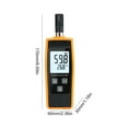thumbnail image 2 of Termómetro electrónico digital de mano de humedad Medidor de sensor de temperatura y humedad de alta precisión Registros máximos mínimos Almacenamiento de datos, 2 of 9