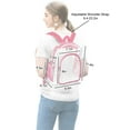 thumbnail image 3 of EEEkit Clear Backpack, Waterproof PVC Bookbag with Adjustable Straps for School Travel, 3 of 8