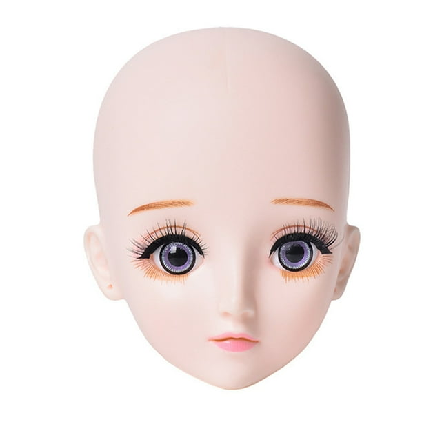 Cabeza de maniquí de pestañas pequeñas, cabeza de maniquí de extensión de pestañas, cabeza de práctica de maquillaje, maniquí de extensión de pestañas para entrenamiento