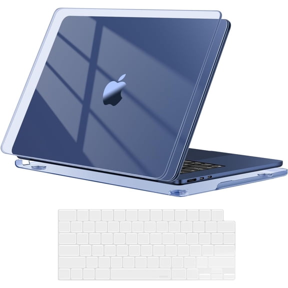 MOSISO Crystal Clear Hard Shell Case Compatible with MacBook Air 15 Inch (2026-2023 M5/M4/M3/M2), Ultra-Slim Protective Laptop Cover, Scratch & Fingerprint Resistant
