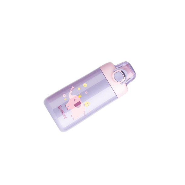 Ounissouiy Botella aislada Taza de vacío liviana de acero de viaje Taza de agua a prueba de fugas de gran capacidad con cubierta que rebota Hotel Camping Cocina y Comedor Morado/350ML Ounissouiy HA068293-02
