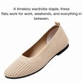 thumbnail image 4 of CHICVOMEY Women's Knit Pointed-Toe Flats Shoes - Comfortable Slip On Casual Walking Flats for Work Office, 4 of 8