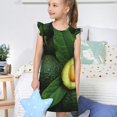 thumbnail image 4 of Vsdgher Chemises de Nuit Avocats Frais pour Filles Manches Courtes à Volants Robe de Nuit Pyjama pour Fête Pyjama-TTG, 4 of 6