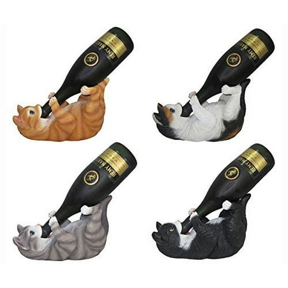 DWK Corporation DWKHD36124 Cat Wine Holder Assorted Styles