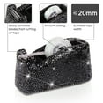 thumbnail image 4 of Bling Bling Crystal Luxury Handmade Diamond Desktop Tape Dispenser for Fashion Girls Women (Black), 4 of 7