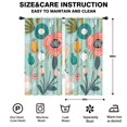 thumbnail image 2 of Blackout Kids Curtains,Pastel Pioneer Flower Pattern Childrens Insulated Curtains Set Of 2,Bedroom Essentials,Toddler Room Decor 42x84in(106x213cm), 2 of 5