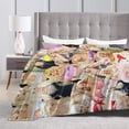 thumbnail image 4 of Blanket Trisha paytas Soft and Comfortable Wool Fleece Throw Blankets for Sofa Office car Camping Yoga Travel Home Decoration Cozy Plush Beach Blanket Gift 60"x50", 4 of 9