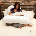 thumbnail image 2 of Naomi Home U-Shaped Cozy Body Pillow-Color: Stone, 2 of 5