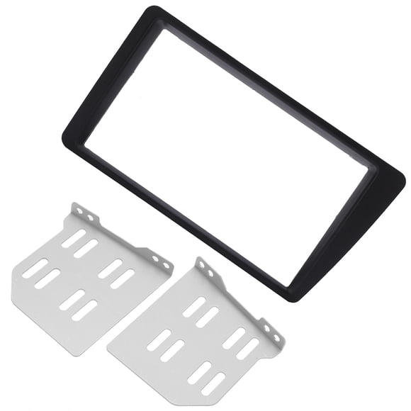 Stereo Fascia Trim, Sturdy Frame ABS Material Reliability Black Long Service Life For Replacement For LHD 2001-2005