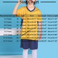 thumbnail image 4 of Bovxnpu Boys Girls Summer Outfits, Boys Athletic Shorts Set 2 Piece Activewear Clothing Set, Children's Gradient Basketball Suit Set Training Kit Sweat Absorbing Side Pockets Sports Suit 3 Years, 4 of 5