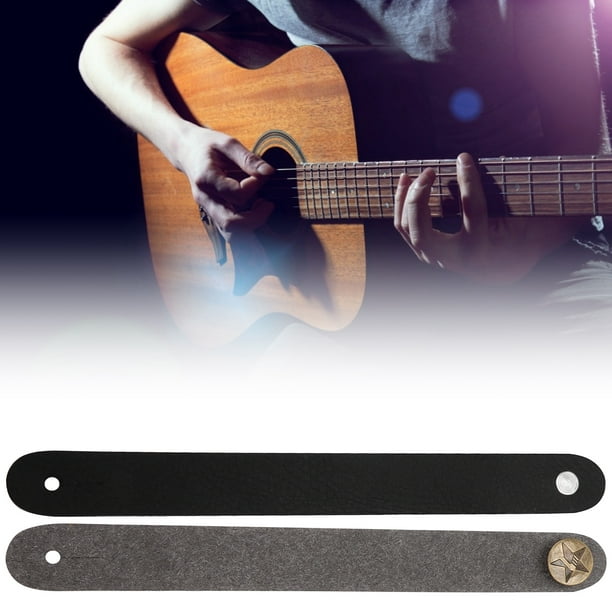 Sangle de cou de guitare réglable en cuir adaptée à la plupart des  instrument