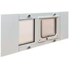 Ideal Pet Products Aluminum Sash Cat Flap Pet Door, White, Small, 1.25" x 12.38" x 23"