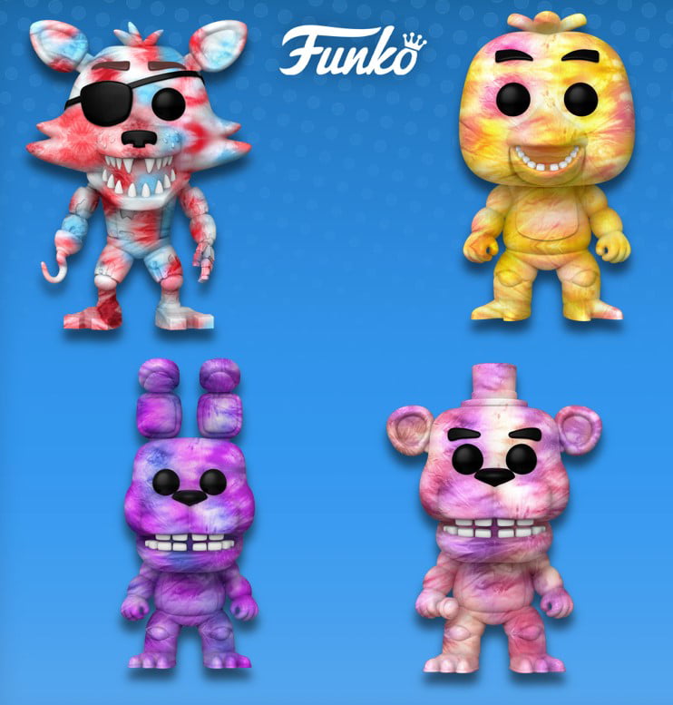 Funko Pop! Games: Five Nights Freddy's TieDye Chica/ Foxy/ Freddy) -