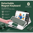 thumbnail image 2 of Detachable Bluetooth Keyboard Case with Round Keys, Multi-Touch Trackpad and 2.4G Wireless Mouse for Lenovo Idea Tab 11" 2025 / Tab M11 11" 2024,DarkGreen, 2 of 6